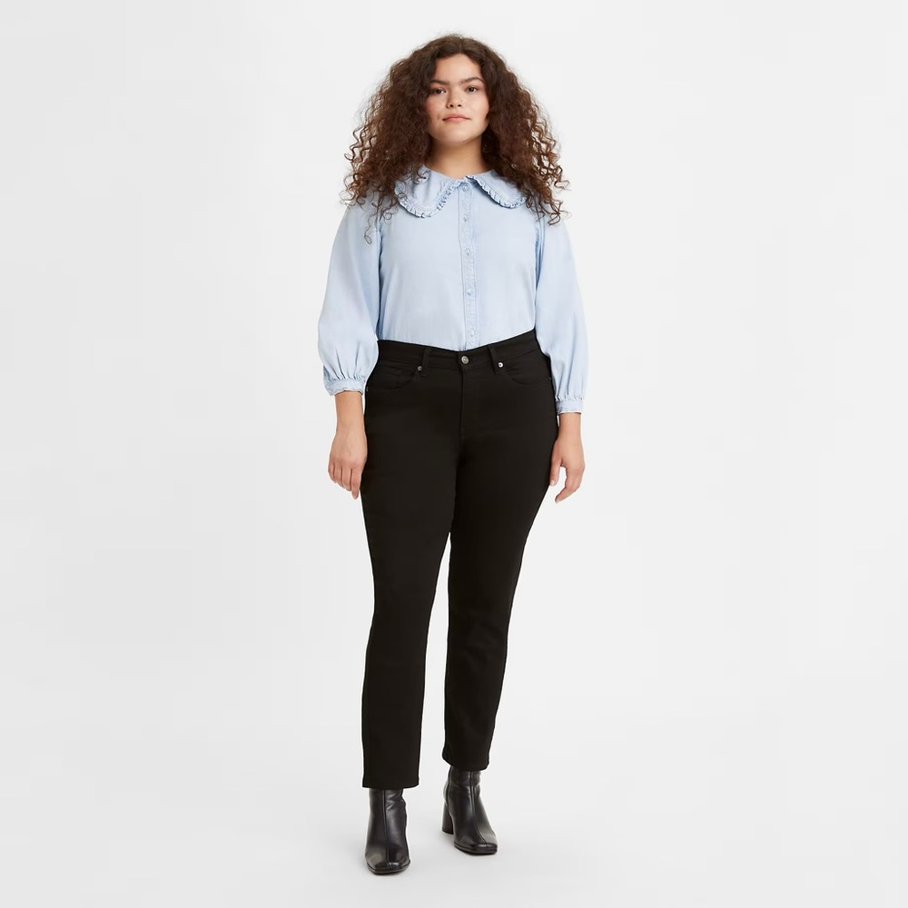 Levi’s 505 Straight Leg Jeans, black, size 10 long women’s.